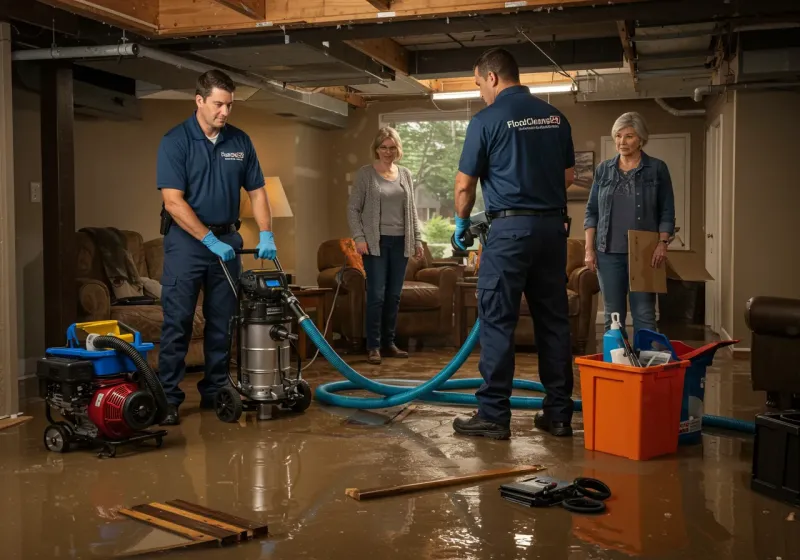 Basement Water Extraction and Removal Techniques process in Oakwood, NY